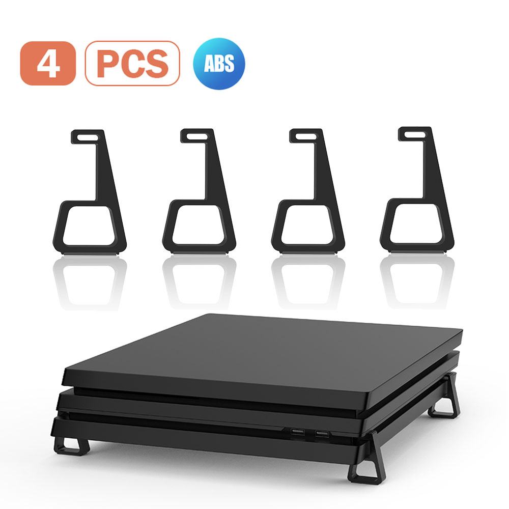4PCS Cooling Bracket สําหรับ PS4 คอนโซล Heighten ขาตั้งสําหรับ PlayStation4 Slim Pro ผู้ถือขาตั้งฐานสําหรับ PS4 อุปกรณ์เสริม