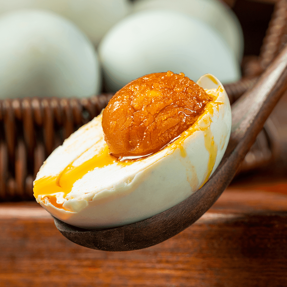 [8Packs 48Pieces]Cooked Salted Duck Eggs - 6 Pieces, 13.75oz*8Packs