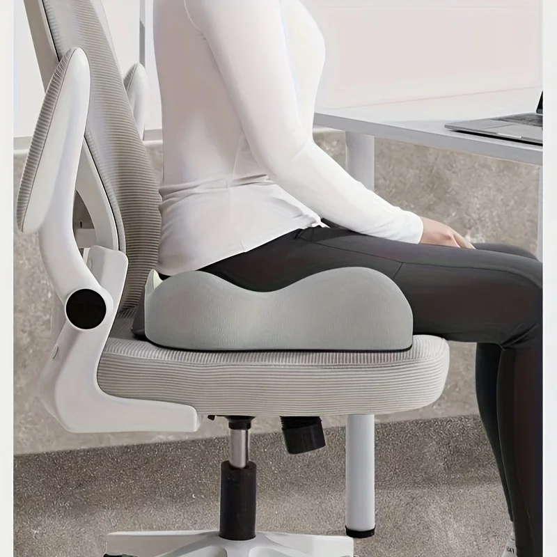 ​ ​ 【Cuscino ergonomico per sedile da ufficio】 Cuscino di supporto lombare in memory foam a 3 zone Correttore di postura traspirante per sedia a rotelle da ufficio per auto