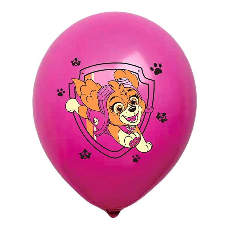 10pcs 발 순찰 라텍스 풍선 파티 Dcorations 체이스 스카이 마샬 파티 풍선 어린이 생일 파티 용품 선물 완구