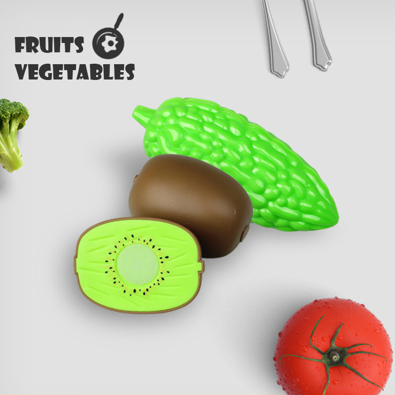 6/10/13/24 Stuks Keuken Plezier Snijden Groenten En Fruit Speelhuis Set puzzel Onderwijs Speelgoed Voor Kinderen Jongens Meisjes Kerstcadeaus