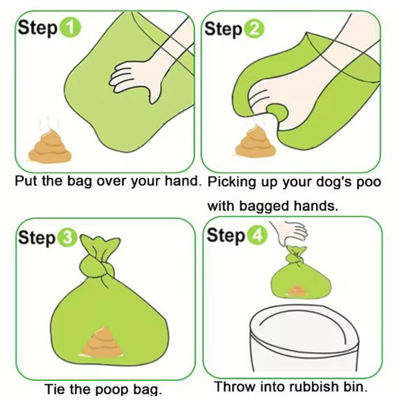 Borsa per cacca per cani Borsa per cacca per pulizia esterna Forniture per animali domestici pulite per esterni per borsa per rifiuti di ricarica per cani Fornitura per animali domestici