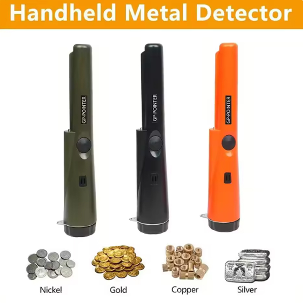Detector de metais portátil Pro GP-Pointer com pulseira IP66 à prova d'água e LED para caça ao tesouro e exploração ao ar livre
