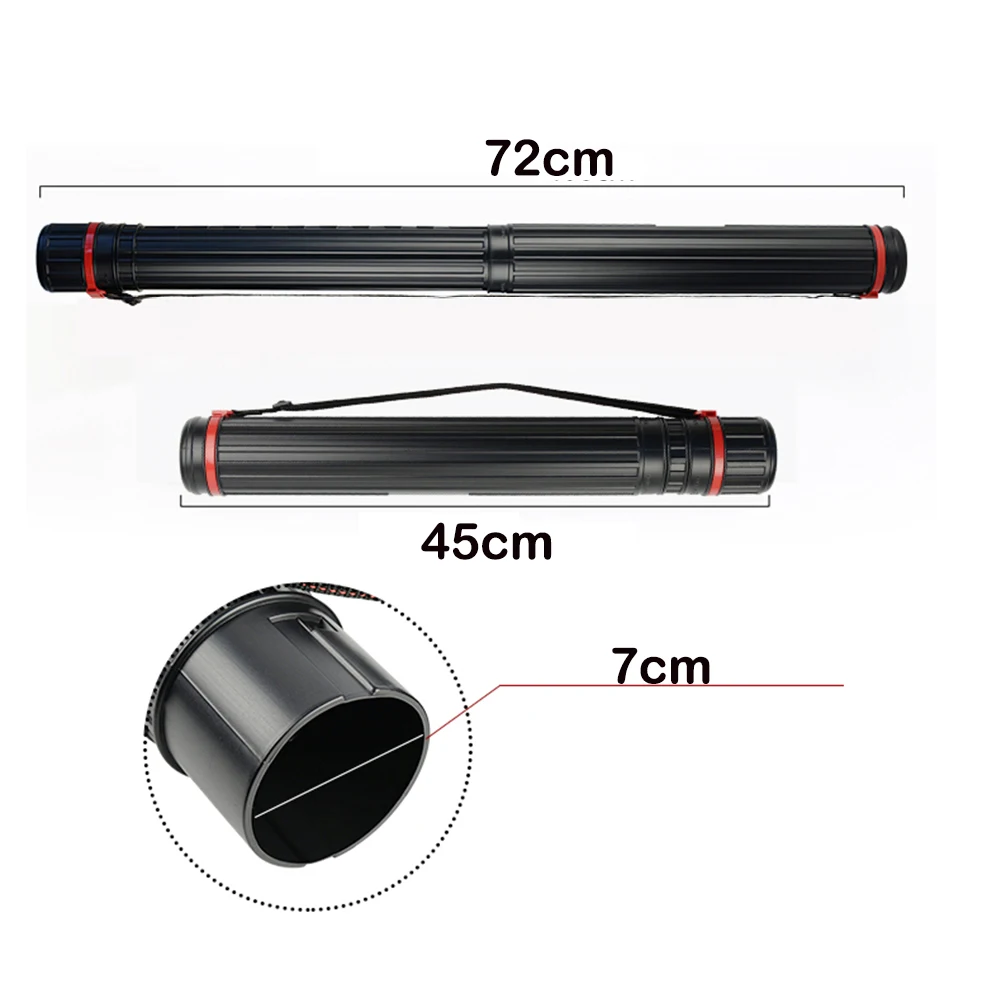 Waterproof Telescoping Poster Tube Extendable Lightproof Storage Tube for Artwork Documents Blueprints Maps Protective Storage
