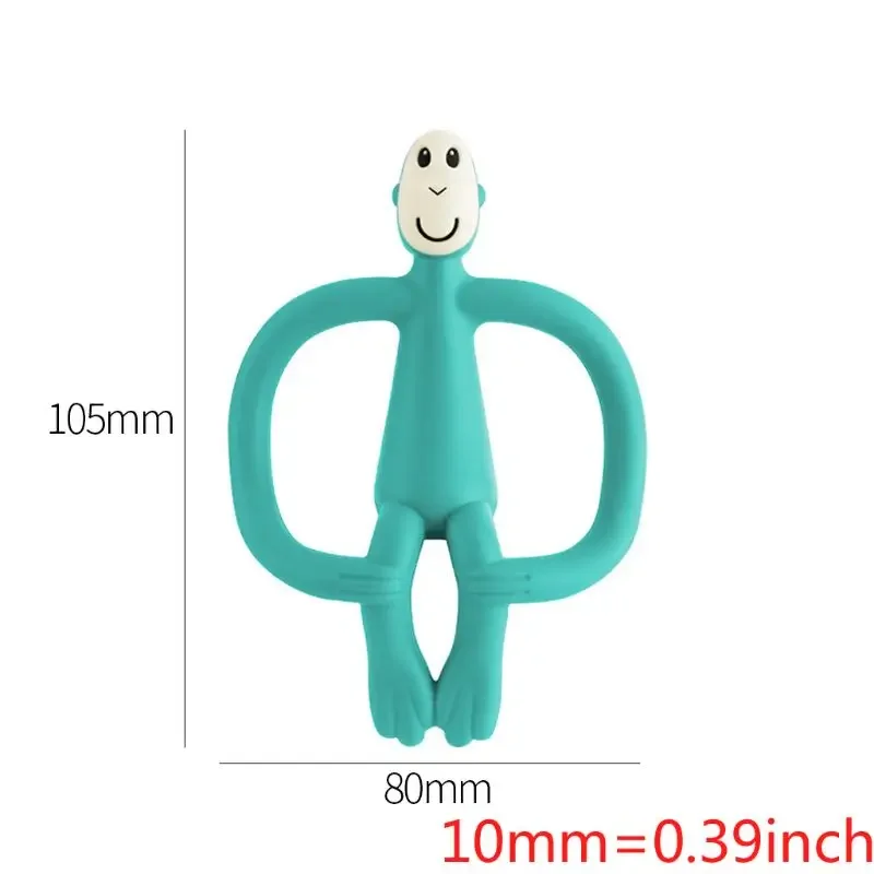 1 Cái Bé Miếng Dán Silicone Mềm Dễ Thương Ngộ Nghĩnh Hình Hoạt Hình Khỉ Cho Bé MOL Giảm Đau Dụng Cụ Trẻ Em Miếng Dán Cho Bé Đồ Chơi Thức Ăn cao Cấp