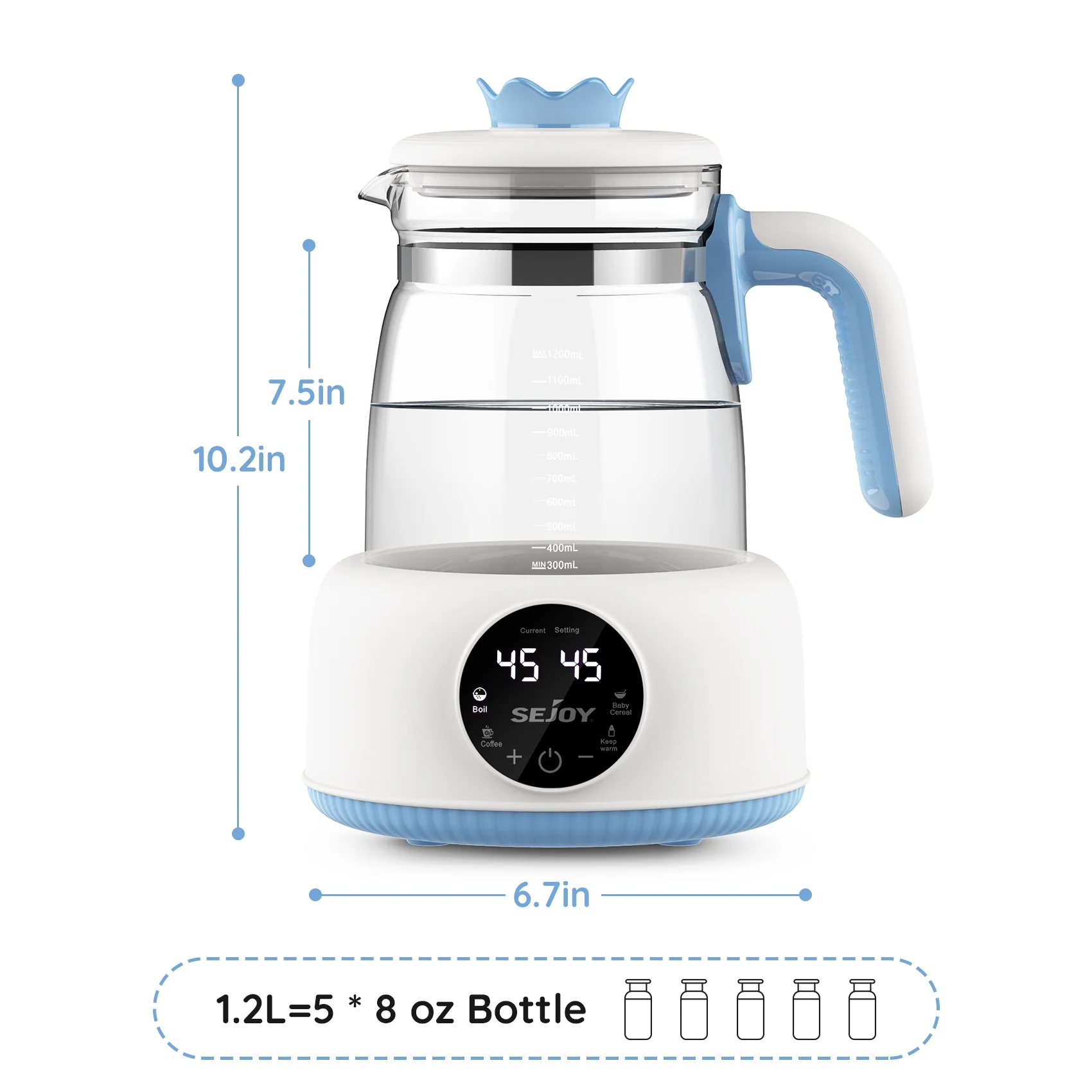 Sejoy Electric Constant Temperature Kettle for Baby Temperature Control Instant Dispense Baby Warm Water Tea Coffee Kettle