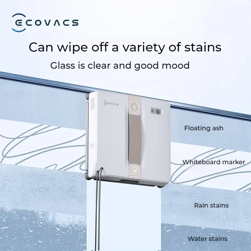 Оригинальный умный робот ECOVACS для мытья окон WINBOT AIR MINI, робот для мытья окон, 8000Pa, пылесос для стекла