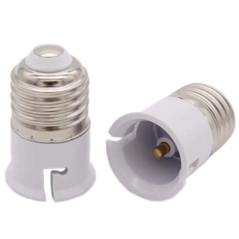 Trắng B22 Để E27 Đèn Led Chiếu Sáng Giá Đỡ Đèn Chuyển Đổi Vít Bóng Đèn Ổ Cắm Adapter LED Tiết Kiệm Đèn Halogen Căn Cứ 3A 220V