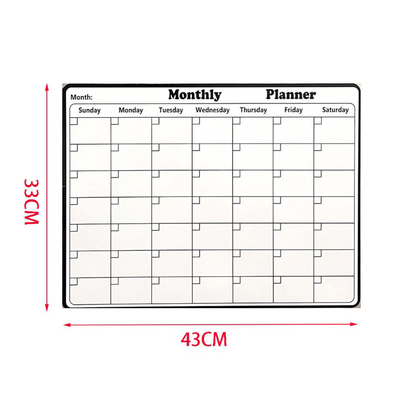 Magnetic Whiteboard Fridge Magnet Board Magnetic Message Board Weekly Schedule Magnet Writing Board Sticker