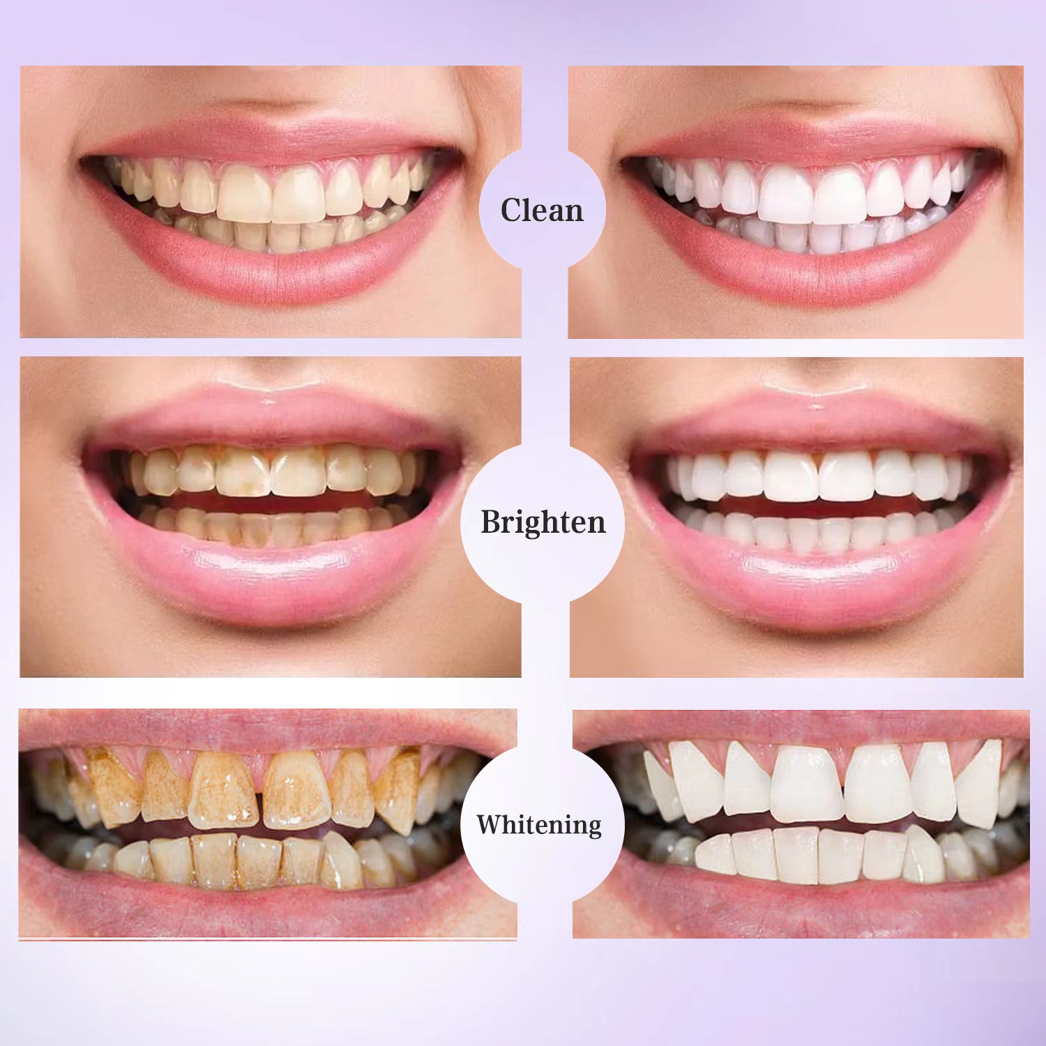 Mousse per la pulizia dei denti Cura delle gengive Dentifricio pressato per l'alito fresco, regali da viaggio portatili
