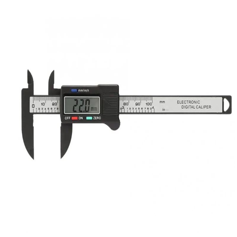 0-100 mm Range Digital Caliper with LCD Display Screen Plastic Electronic Vernier Caliper Practical Digital Ruler Measuring Tool
