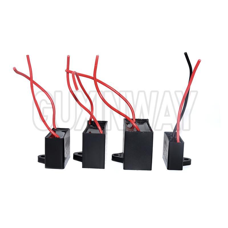 Condensador de ventilador CBB61 450V 1UF 1,2 UF 1,5 UF 2 UF 2,5 UF 3 UF 4 UF 5 UF 6 UF10 UF Motor de ventilador de techo condensador rectangular CBB61