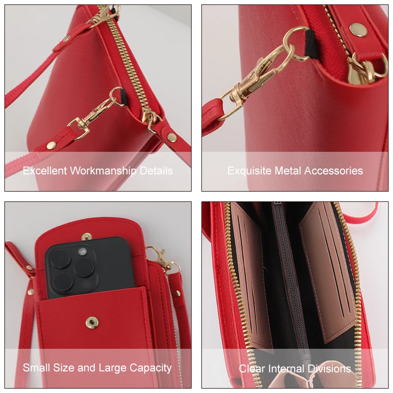 Clearance_New สตรี Messenger กระเป๋าสะพายข้างซิปกระเป๋าแฟชั่นลําลองเดินทางโทรศัพท์อเนกประสงค์กระเป๋าใส่เหรียญไหล่ Handba