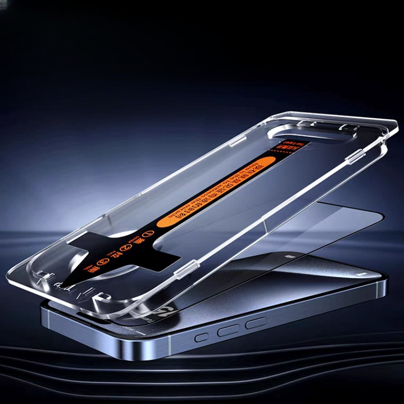 iPhone 16 Pro Max 16Pro 용 3PCS 먼지 방지 강화 유리 iPhone 15ProMax 용 개인 정보 보호 화면 보호기 유리 설치가 용이함