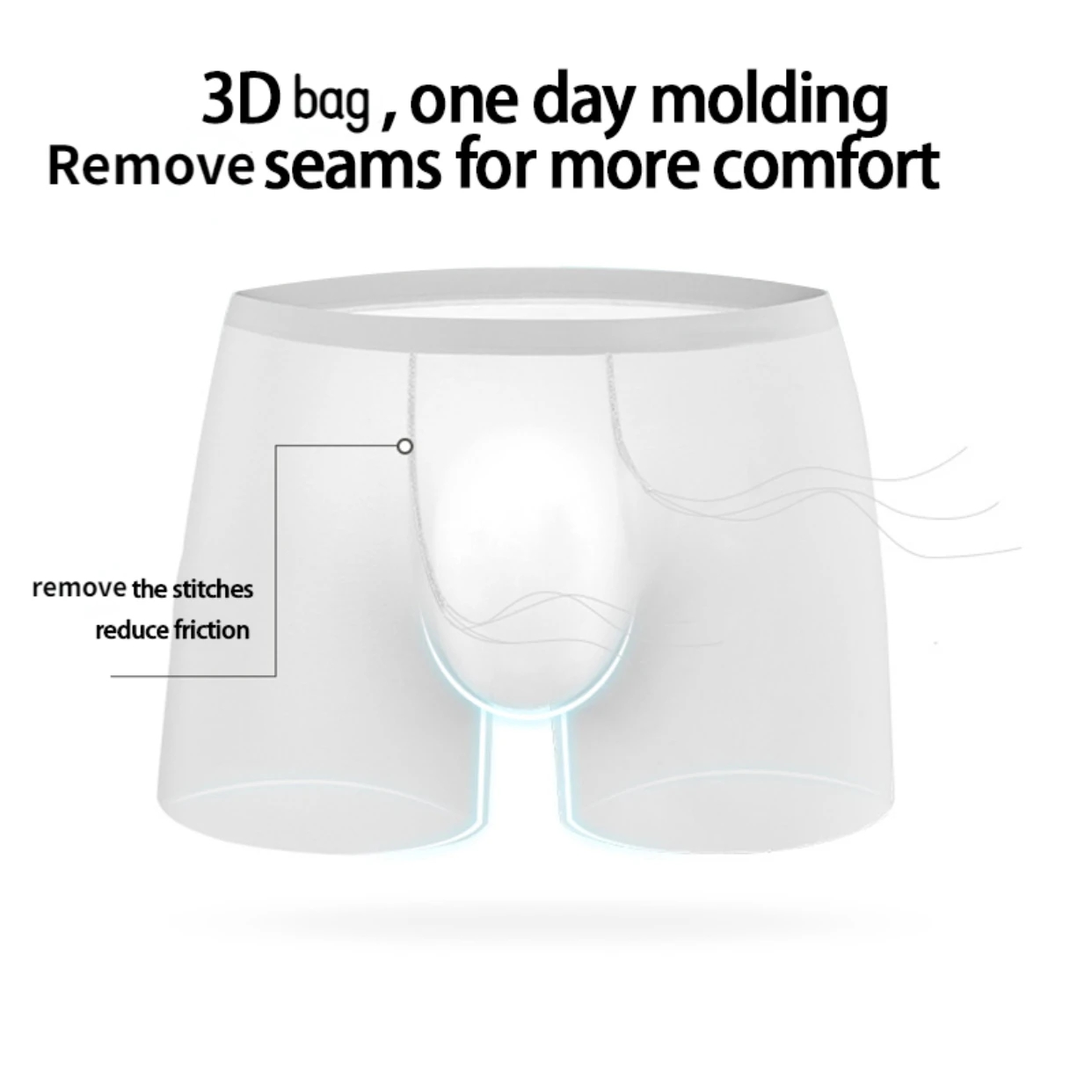 1pc Heren Boxers Shorts Ijs Zijde Mannen Slipje Naadloze Sexy Ondergoed Man Onderbroek Slipje Mannelijke Antibacteriële Ademende Slips