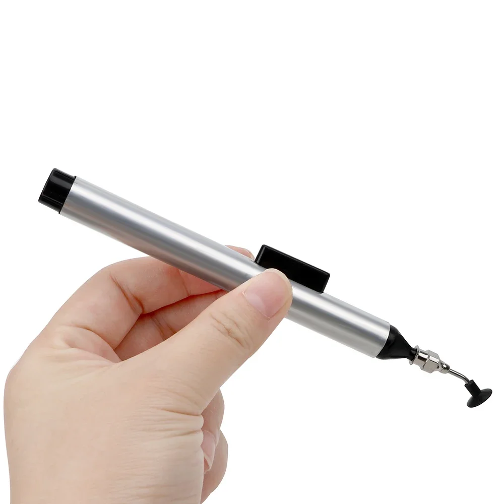 DIY WORK Solder Picker Hand Tool Set Alternative Tweezers Vacuum Suction Pen Manually Pumping IC Tool With 3 Sizes Sucking