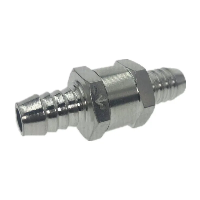 One Way 6/8/10/ 12 มม.4 ขนาดวาล์วอลูมิเนียมการใช้ Non Return Check Valve One Way Fit คาร์บูเรเตอร์
