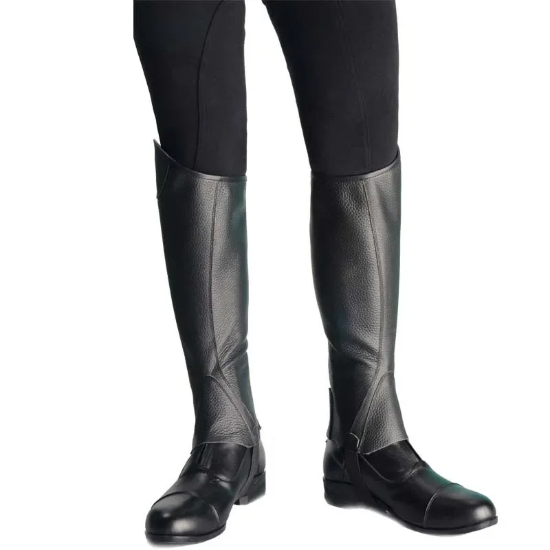 Reitsport-Leggings, Mikrofaser-Rindsleder, langlebig, für Reitstiefel, Körperschutz, weiche Schutzausrüstung, Ausrüstung für Pferde