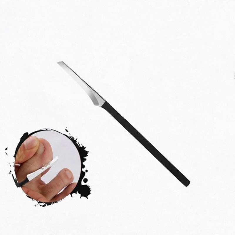 Faca de pedicure em aço inoxidável removedor de pele morta Toe Nail Shaver Calo Rasp, Care Shops