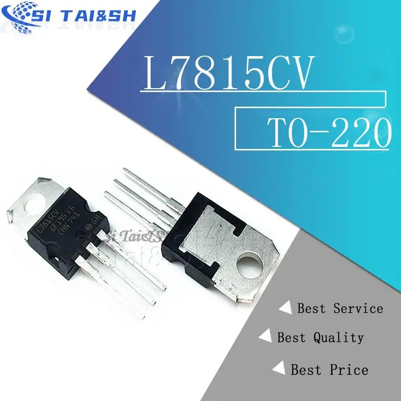 10 peças l7815cv l7815 7815 lm7815 mc7815 sistema de dados novo e original