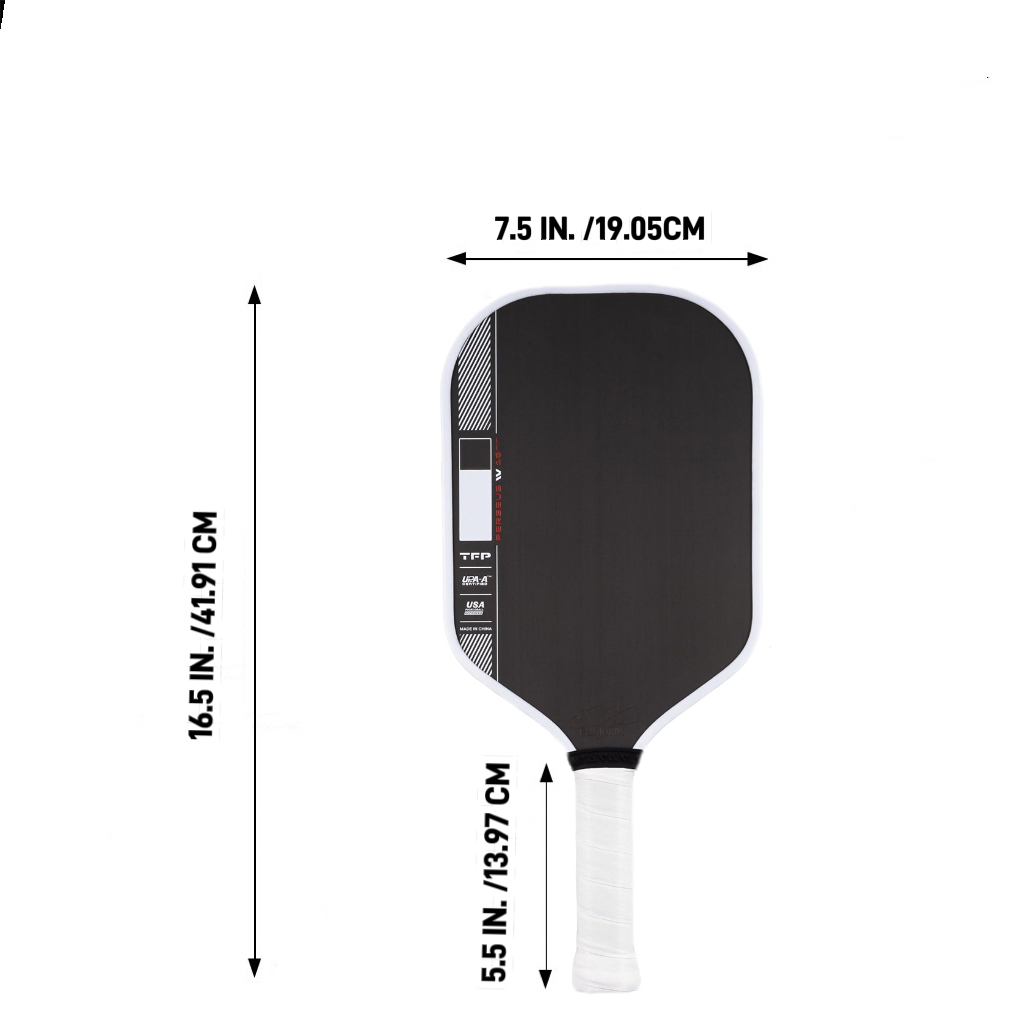 BEN JOHNSON PERSEUS PRO IV T700 Włókno Węglowe Paletka do Pickleballa, Teksturowana Powierzchnia, Rdzeń Plastra Miodu PP 16MM, Zbalansowana Moc i Kontrola