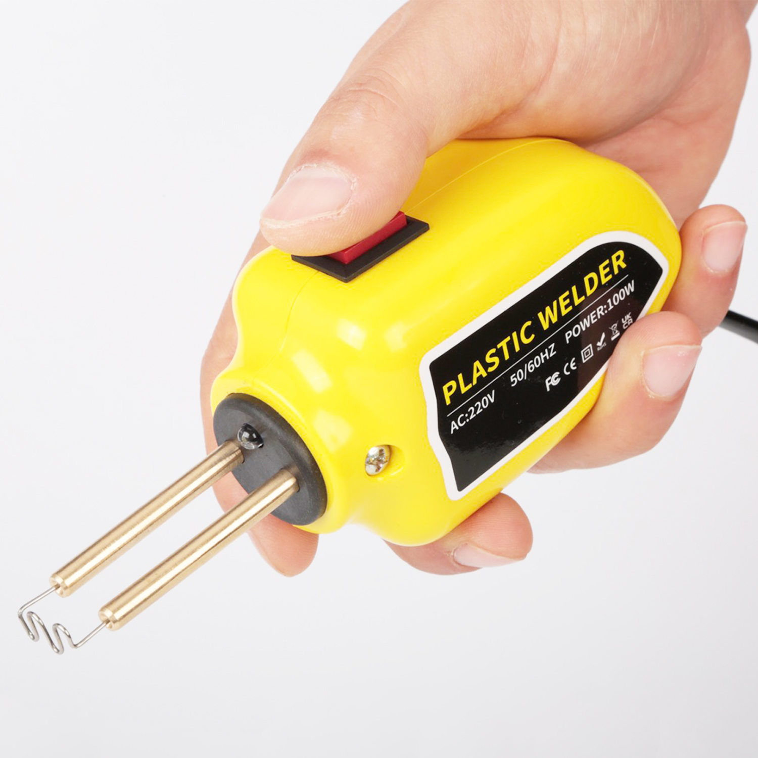 100W Saldatore di plastica portatile 110V/220V Nuova pistola ad aria calda Cucitrice a caldo Saldatore di plastica Saldatore Chiodo Paraurti Kit di attrezzi per auto di riparazione