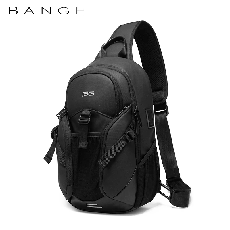 Bange-男性用防水チェストバッグ,スポーツバッグ,ショルダーストラップ,ランニングバッグ,レジャー,ビジネス,旅行