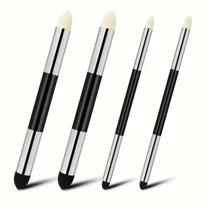 2/4/6/12 Pcs ศิลปินผสมฟองน้ําปากกา Double Headed แปรงถู Dual Tip Sketching เช็ดปากกาวาดศิลปะเครื่องปั่นเครื่องมือ