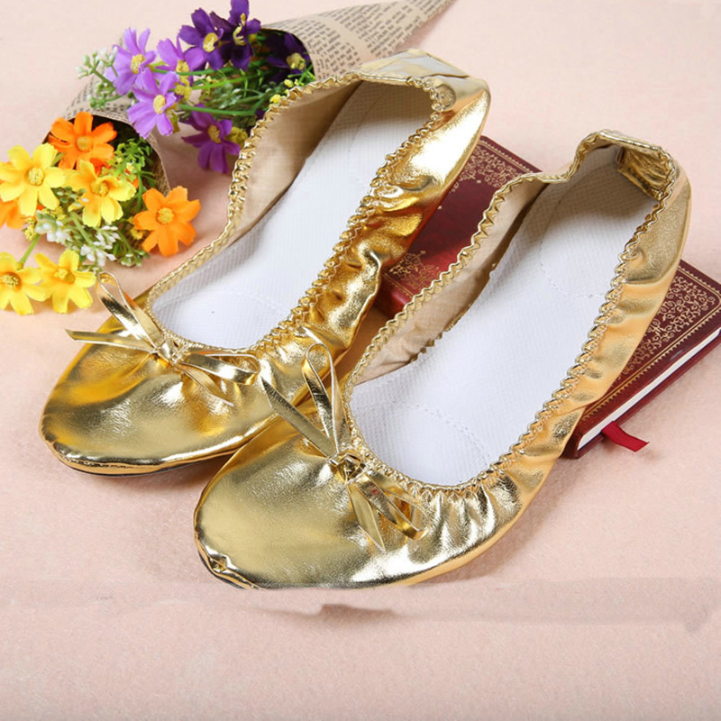 Zapatillas de Ballet de cuero USHINE, zapatos de baile con suela dividida, zapatos de gimnasia y Yoga para niños, niñas y mujeres
