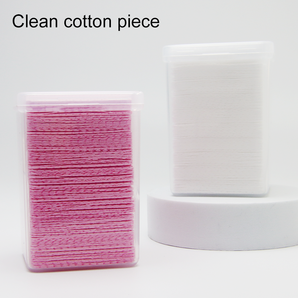 Removedor de pegamento de 200 piezas, toallita de algodón, bloque de limpieza de botellas, bandeja adhesiva y pinzas, herramientas de maquillaje