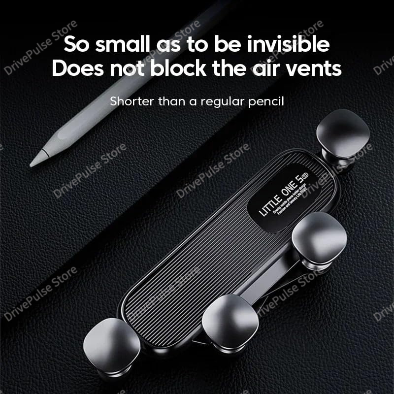 360 °   Suporte giratório para telefone para carro - Suporte de ventilação dobrável por gravidade para iPhone/Android, braço extensível ajustável universal, mãos livres