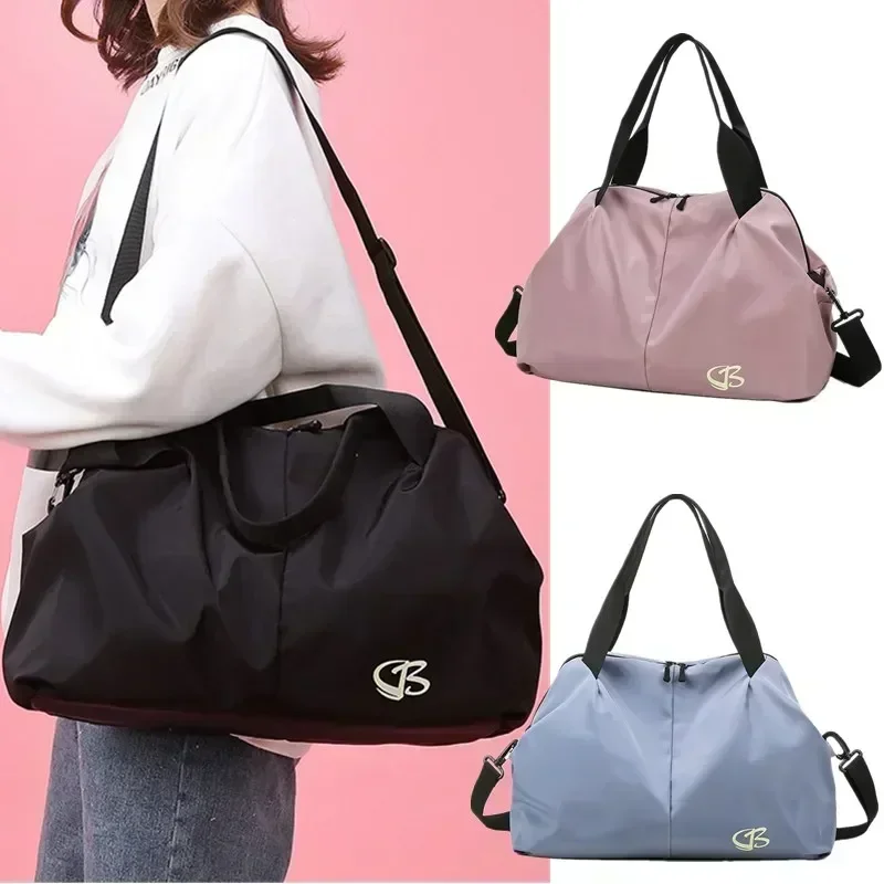 Bolsa de gimnasio para Yoga de gran capacidad, impermeable, para mujer, natación, deportes al aire libre, bolsa de viaje de mano multifunción, paquete de fin de semana