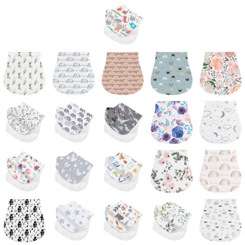 Paños para eructar de bebé para niñas y niños, toalla absorbente de algodón de 2 capas, paño para eructar, envío directo