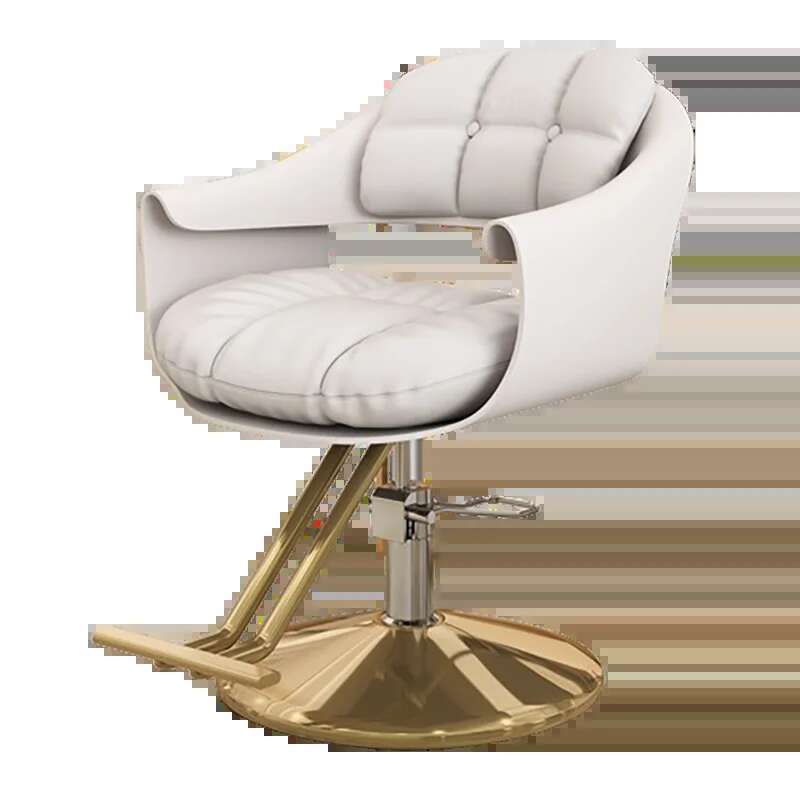 Роскошное модное парикмахерское кресло, белое модное вращающееся парикмахерское кресло премиум-класса, стильная удобная мебель для салона Kapperstoel