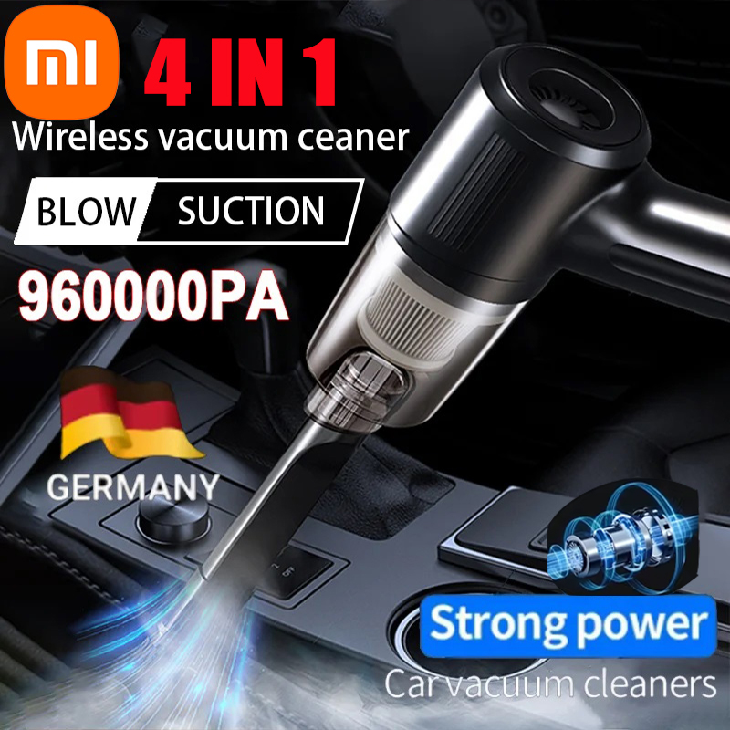 เครื่องดูดฝุ่นรถยนต์ไร้สาย Xiaomi มัลติฟังก์ชั่นมินิแบบพกพากําลังสูงดูดและเป่าอุปกรณ์ทําความสะอาดแบบรวม