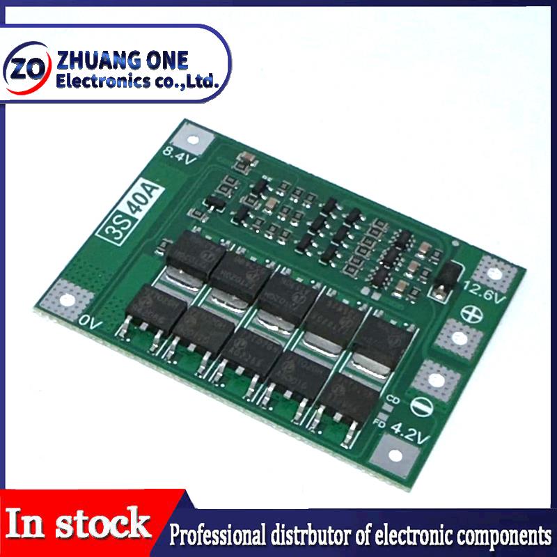 3S/4/4S 40A 60A Li-ion Sạc Pin Lithium Ban Bảo Vệ 18650 BMS Cho Máy Khoan Động Cơ 11.1V 12.6V/14.8V 16.8V Tăng Cường/Cân Bằng