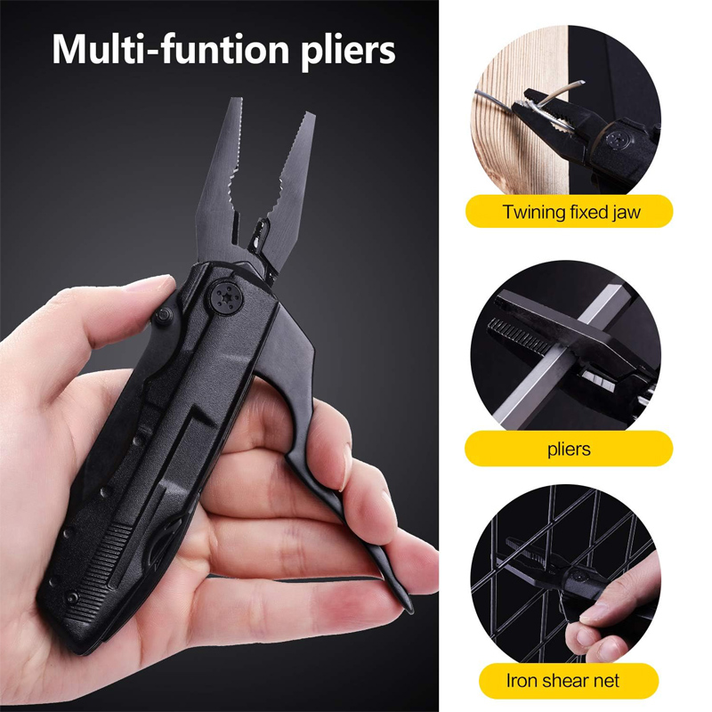Portátil Multifuncional Faca Alicate, Sobrevivência ao ar livre, Folding Knife Alicate, Screwdriver Hand Tool, Car Emergency Tool, Casa