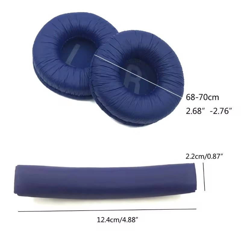 For JBL T500BT T450 earphone set Tune 600 510BT 660NC sponge set T520BT 70mm earmuff head beam replacement accessories