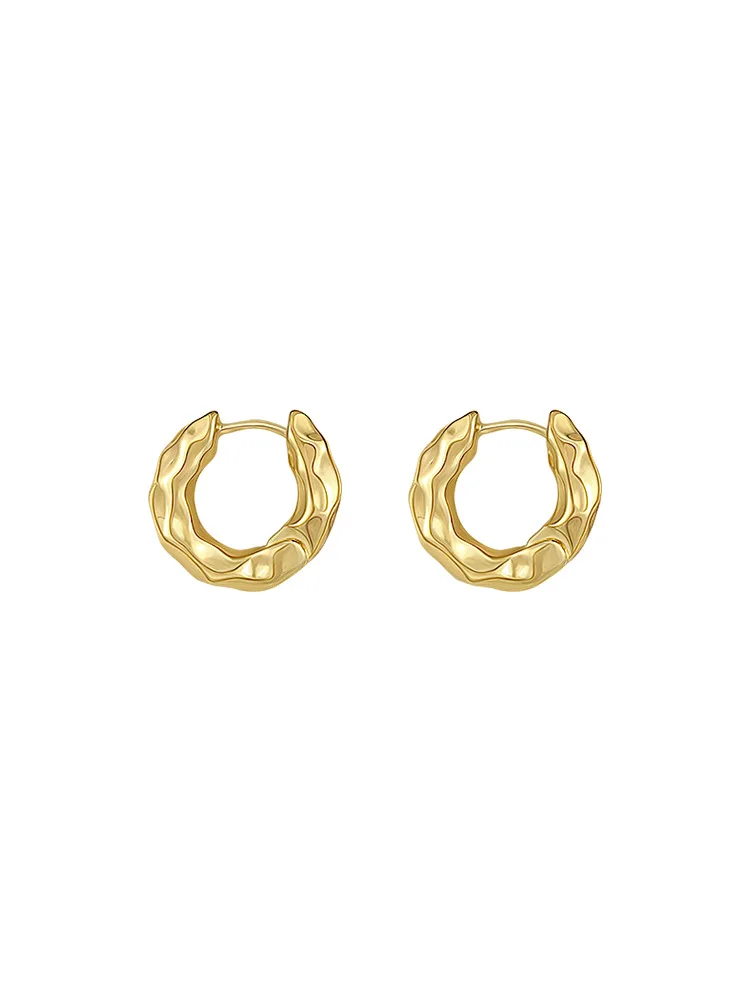 Nova venda quente na moda 925 prata esterlina círculo brincos para mulheres brincos de argola de orelha de prata real