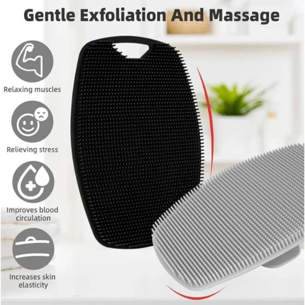 1Pc Weiche Silikon Peeling Pinsel Reiben Zurück Pinsel Körper Reinigung Wäscher Pinsel Dusche Sanfte Massage Bad Pinsel Bad Liefert