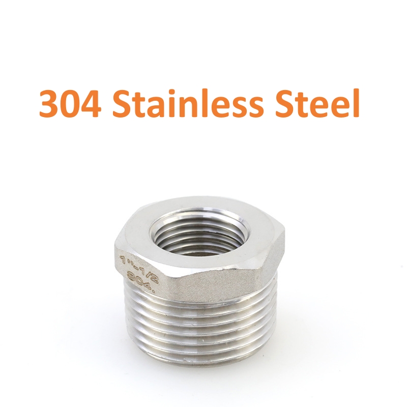 การเชื่อมต่อท่อประปา 1/8 "1/4" 3/8 "1/2" 3/4 "304 สแตนเลสชายหญิงด้ายลดอังกฤษอะแดปเตอร์ท่อน้ํา