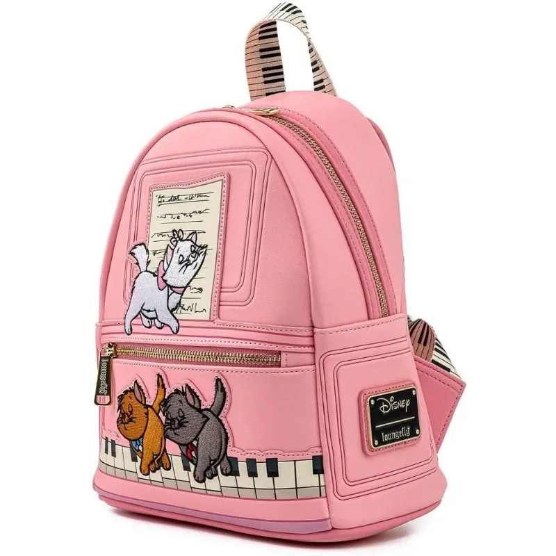 Loungefly Disney Aristocats Kitties per pianoforte borsa a tracolla con doppia tracolla da donna