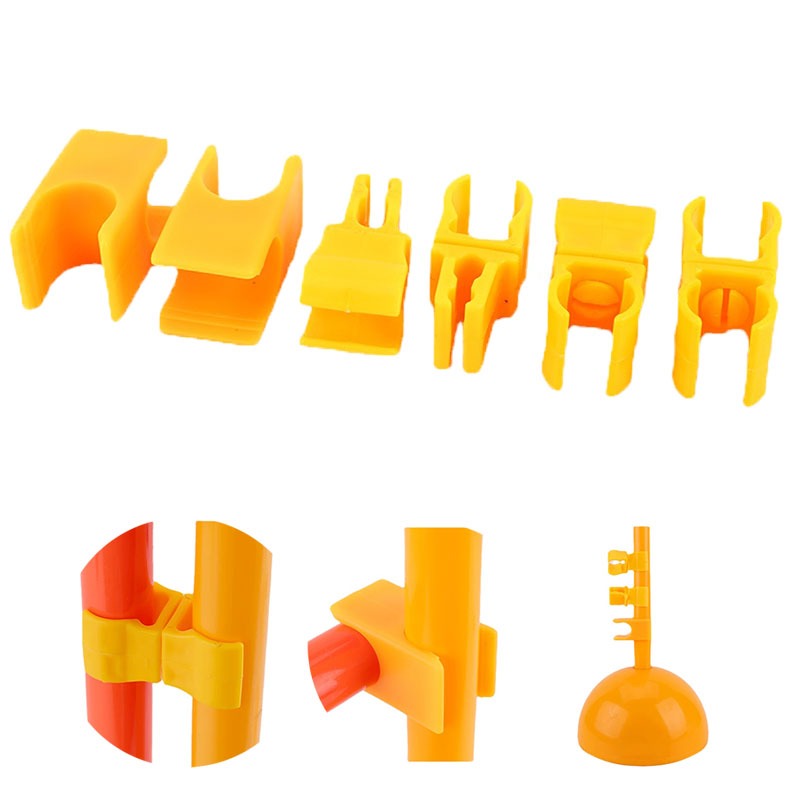 Зажим для флагштока для тренировок на открытом воздухе, пряжка для футбольной головки, фиксированный зажим, пластиковая пряжка, вращающиеся на 360 градусов соединительные зажимы