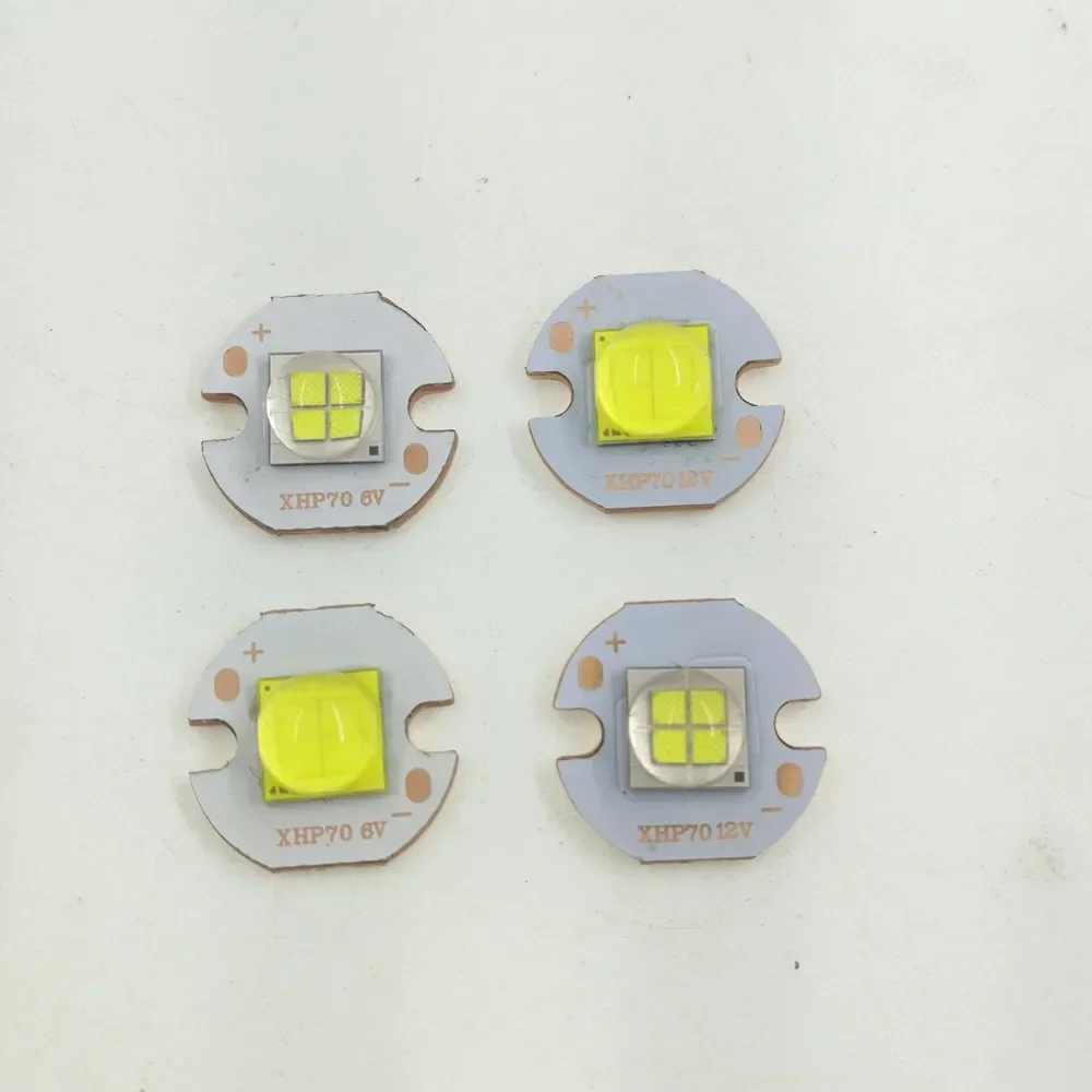 AMSS DIXSG 7070 20W 12V 6V Led sostituire MKR XHP70 XHP50 LED Emettitore 6500K LED Chip Luce bianca brillante