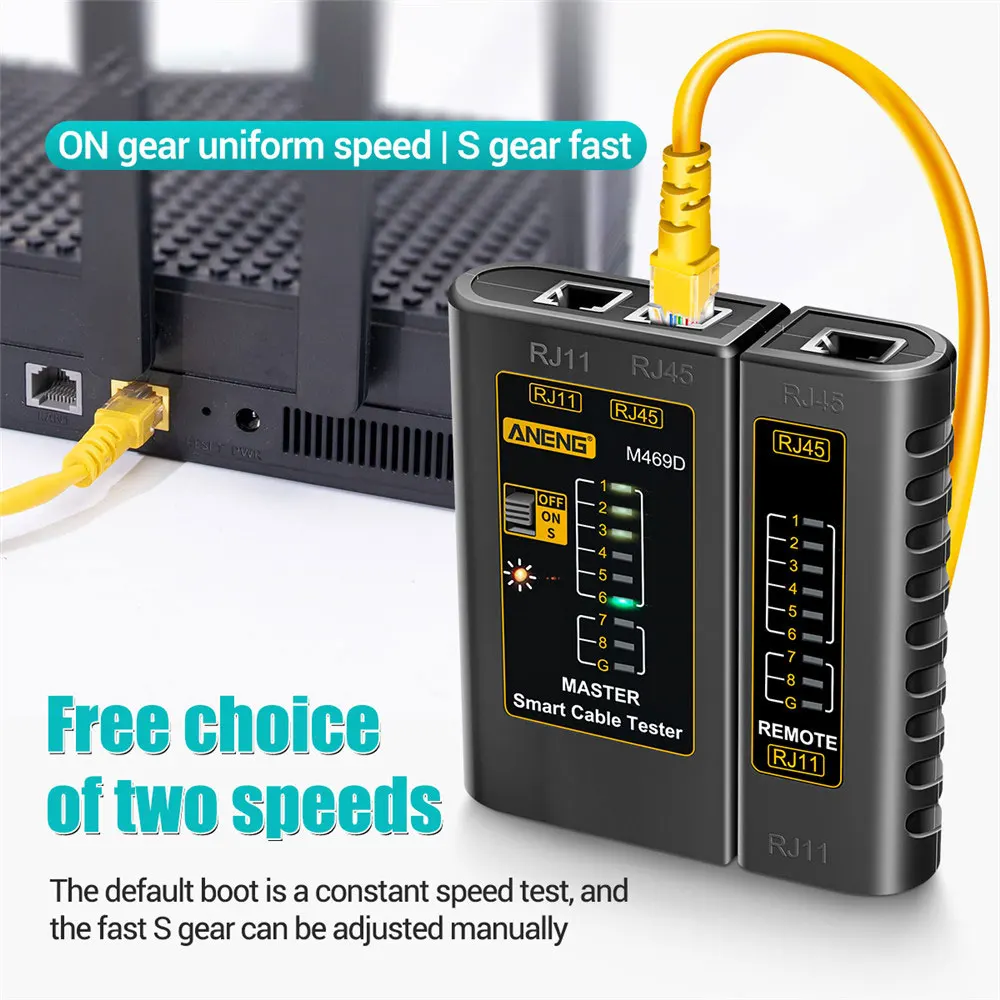 ZoeRax Cáp Mạng, RJ45 Cáp Lan Bút Thử RJ45 RJ11 RJ12 CAT5 UTP LAN Cáp Mạng Công Cụ Mạng Sửa Chữa