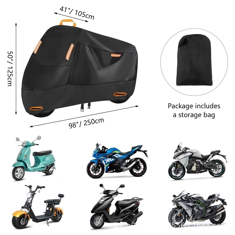 Motorcycle jersey cover Dust cover sunscreen thickened builtin Oxford cloth cover cover coat