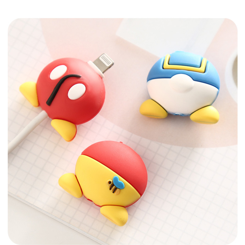 Protector de Cable de cargador de dibujos animados de Mickey de Disney Stitch para IPhone, cubierta de protección de cabeza de línea de datos Usb, accesorios DIY, regalos