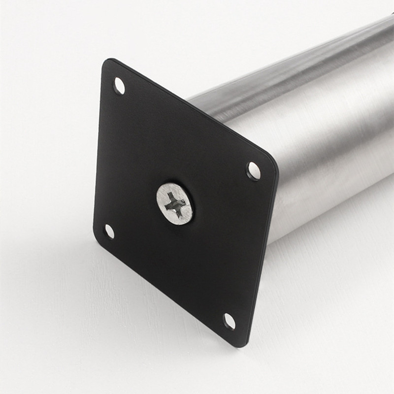 1 Uds. Pie de gabinete ajustable de acero inoxidable, pie de gabinete de tubo redondo, pie de sofá, muebles, pie de mesa, pie de soporte