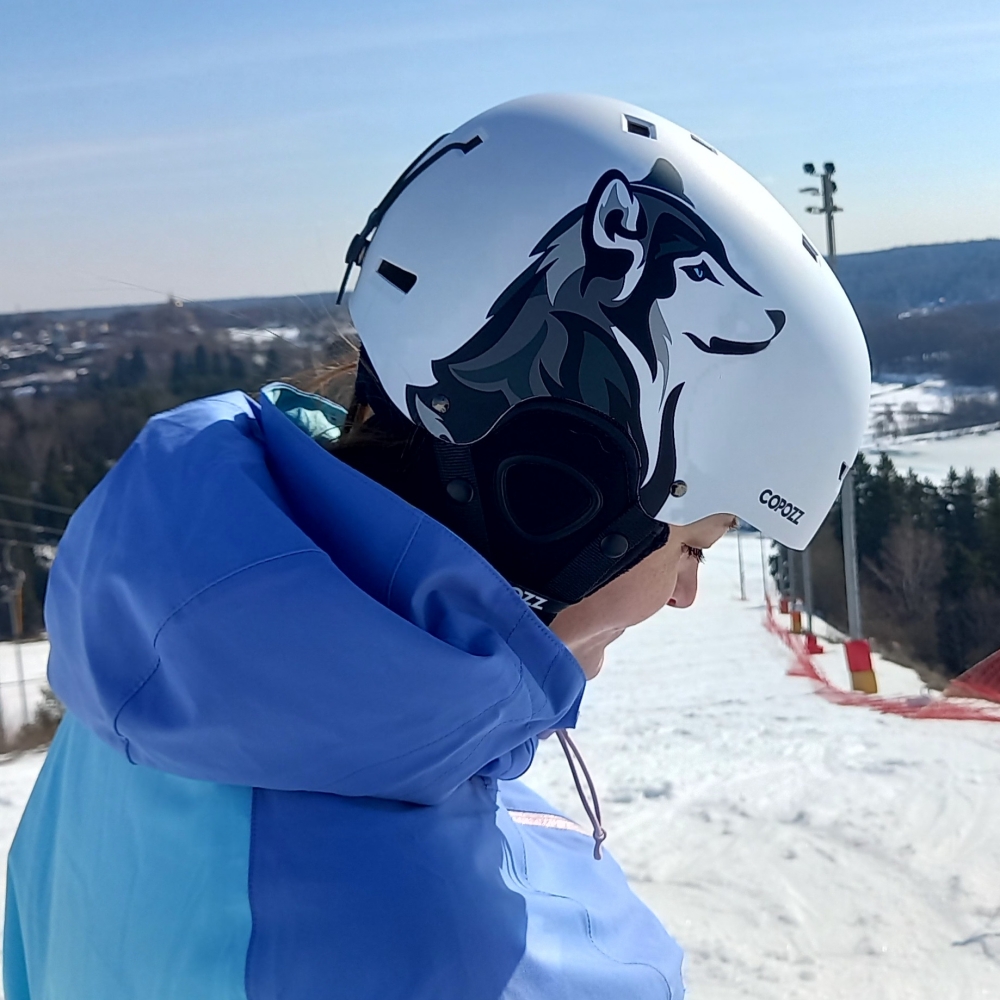 COPOZZ новый унисекс лыжный шлем сертификат полузакрытый противоударный лыжный шлем для взрослых и детей снежный защитный шлем для сноуборда