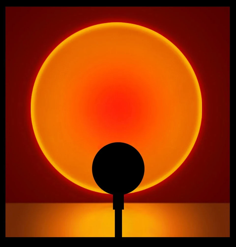 LED Sunset Lamp Nightlights USB Projector Birthday Party Decoration Mood Lights For Bedroom Living Room Wall Photography